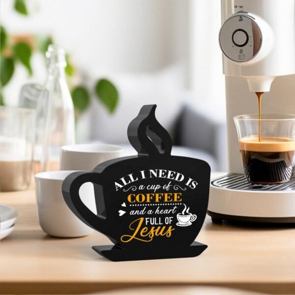 Grab recommended Coffee bar decoration, all you need is coffee, rustic farm home decoration, home kitchen table top office gift, farm home decoration 5x5 inches - Image 4
