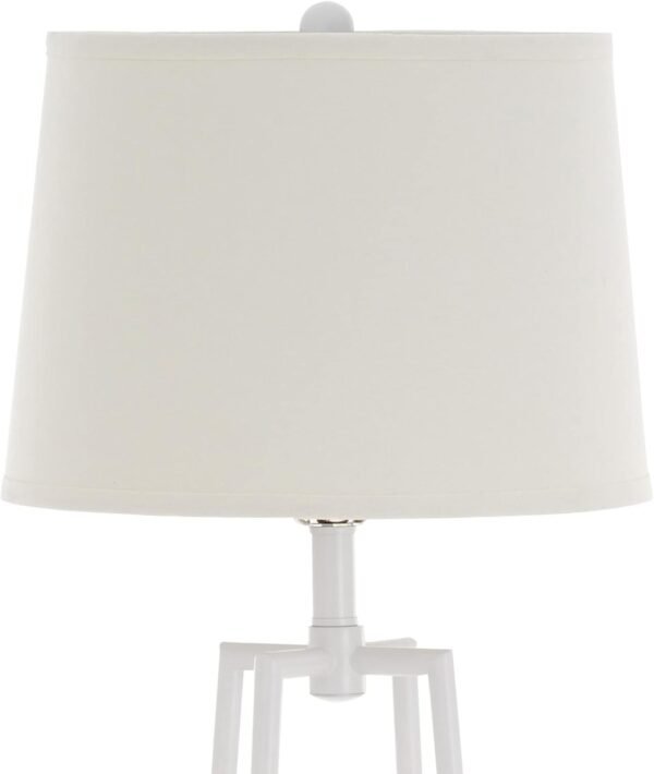 Grab affordable Catalina Lighting 19305-001 Modern Etagal floor lamp with shelf, standing lamp, living room light with shelf, LED bulb not included, 58", white - Image 7