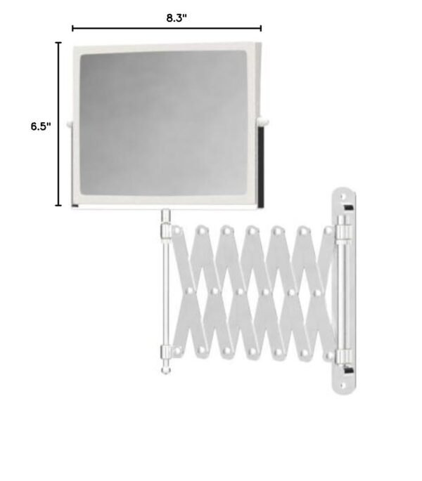 Order high-quality Jardon 2 Swivel Wall Mount Mirror - Vanity Mirror with 5x Magnification and 30-inch Wall Extensions - Model J2020C - Image 8