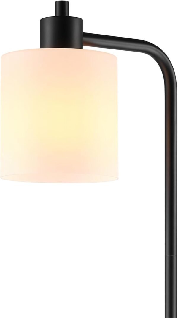 Buy the best Globe Electric 61000144 62" Floor Lamp, Matte Black, Plastic Frost Shade, On/Off Floatry Switch On Socket, 6ft Black Code, Reading Light, Bedroom, Living Room, Home Decor - Image 10