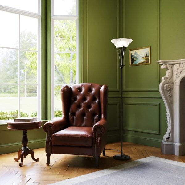 Buy recommended Glove Electric 63361 Gatineau 70" Floor lamp, dark bronze finish, alabaster glass shade, 0 - Image 4