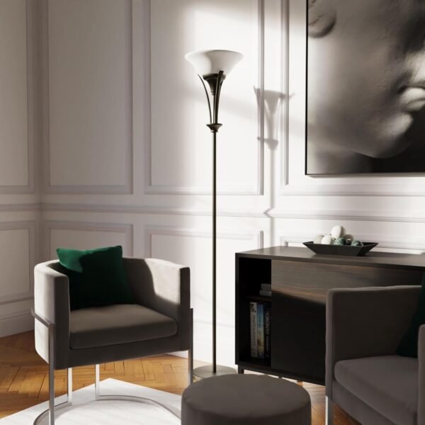Buy recommended Glove Electric 63361 Gatineau 70" Floor lamp, dark bronze finish, alabaster glass shade, 0 - Image 6