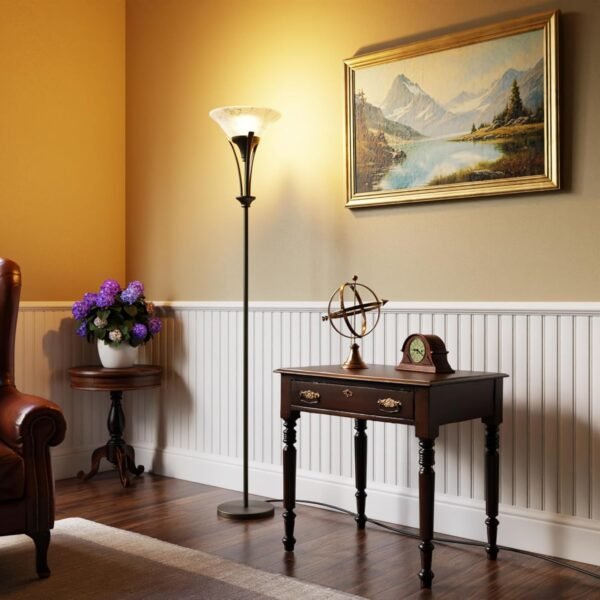 Buy recommended Glove Electric 63361 Gatineau 70" Floor lamp, dark bronze finish, alabaster glass shade, 0 - Image 7