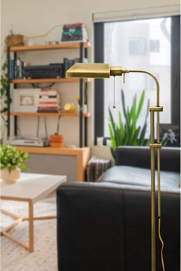 Order affordable Cal Lighting BO-117FL-AB Floor Lamp Pharmacy Collection Antique Brands Finish Adjust the Pole - Image 3