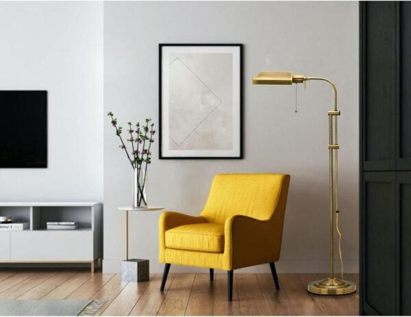 Order affordable Cal Lighting BO-117FL-AB Floor Lamp Pharmacy Collection Antique Brands Finish Adjust the Pole - Image 4
