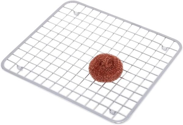Explore recommended Idesign Metal Kitchen Sink Protector Grid for Kitchen, Bathroom, Basement, Garage, GIA Collection - 12.75"x11", Polished Stainless Steel - Image 3
