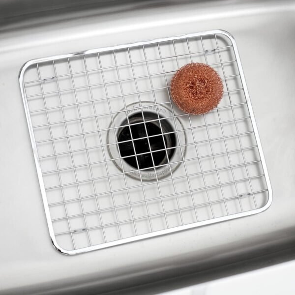 Explore recommended Idesign Metal Kitchen Sink Protector Grid for Kitchen, Bathroom, Basement, Garage, GIA Collection - 12.75"x11", Polished Stainless Steel - Image 8