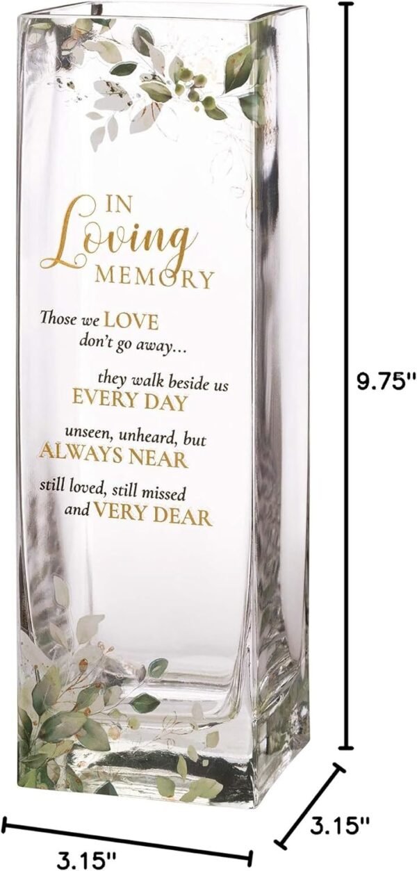 Grab the best Lillian Rose Botanical Theme Commemorative Flower Vase with Pity, 3.15x3.15x9.75, Multi - Image 5