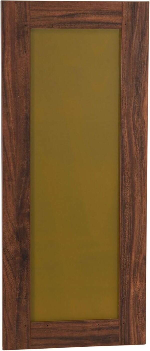 Explore the best Household Essential Rectangular Wall Mirror Decoration | 29.5 in x 12.6 in | Rustic Hickory - Image 5