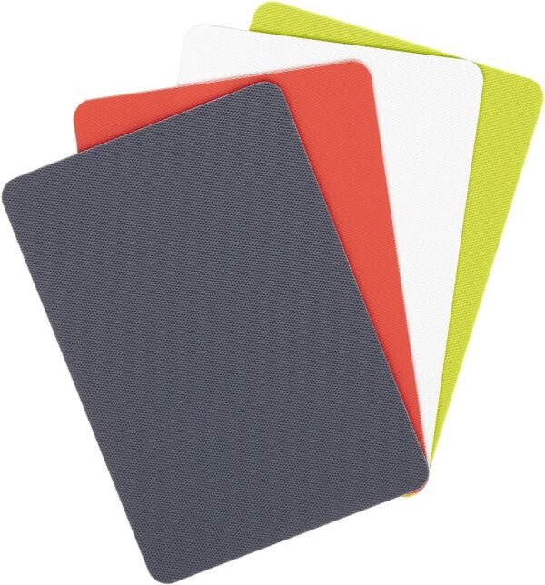 Buy affordable Dexus Heavy Duty Cutting Board Grip Mat, Flexible Cutting Board for Kitchen, 4 Sets, Non-Slip Plastic Board Cutting Mat 5.5 x 8 Incos Grey, Red, White, Green Set, Kitchen Gadgets - Image 2