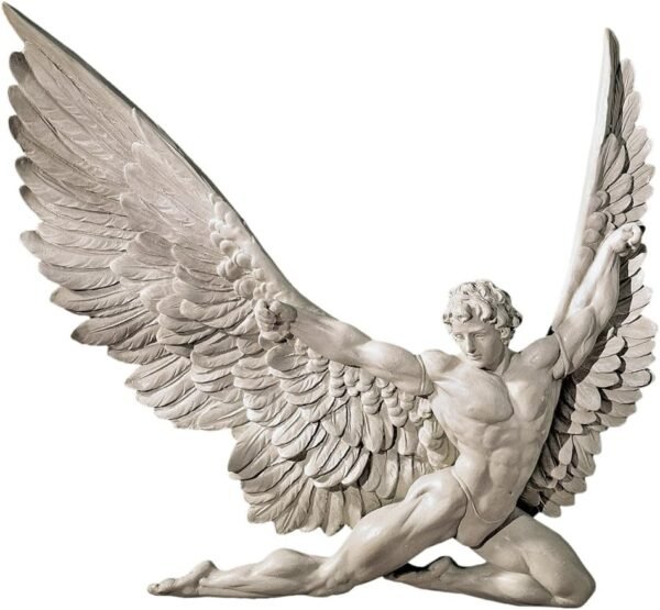 Buy high-quality Toscano Design Icarus Winged Man Wall Sculpture, 11 inch, Ancient Ivory - Image 2