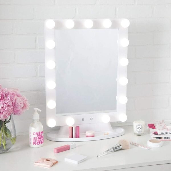 Buy high-quality Vanity mirror with lights, Hollywood makeup mirror with 17 dimmable LED bulbs, 3 light features - Image 2