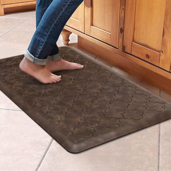 Buy recommended Wiselife Kitchen Mat Cushioned Anti Fatigue Floor Mat, 17.3"x28", Thick Non-Slip Waterproof Kitchen Rug and Mat, Heavy Duty Foam Standing Mat for Kitchen, Floor, Home, Desk, Sink, Brown - Image 2