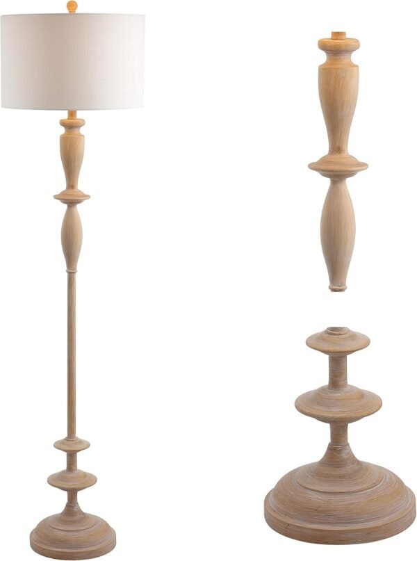 Buy the best Jonathan and Jyl3061a Aldrin 63.5" Resin LED Floor Lamp, Tradition, Migration, Office, Living Room, Family Room, Dining Room, Bedroom, Hallway, Foyer, Brown Wood Finish - Image 2