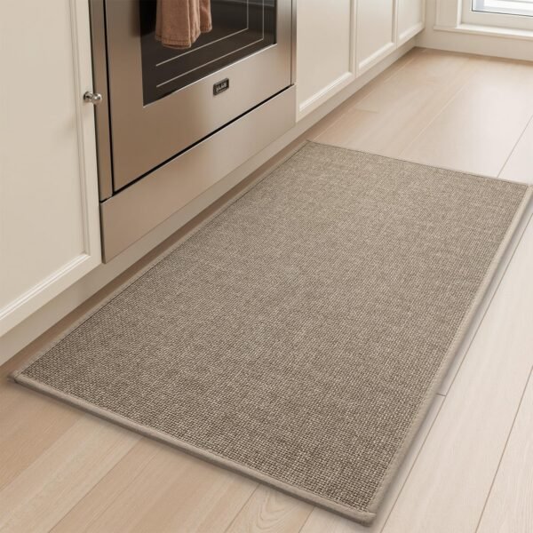 Buy the best Tchdio Kitchen Mats for Floor, Rubber Backed Kitchen Rugs Non Slip Washable, Superior Absorbent Kitchen Runner Rugs Easy to Clean, Comfortable Kitchen Floor Mat Front (Tan, 20"x32") - Image 2