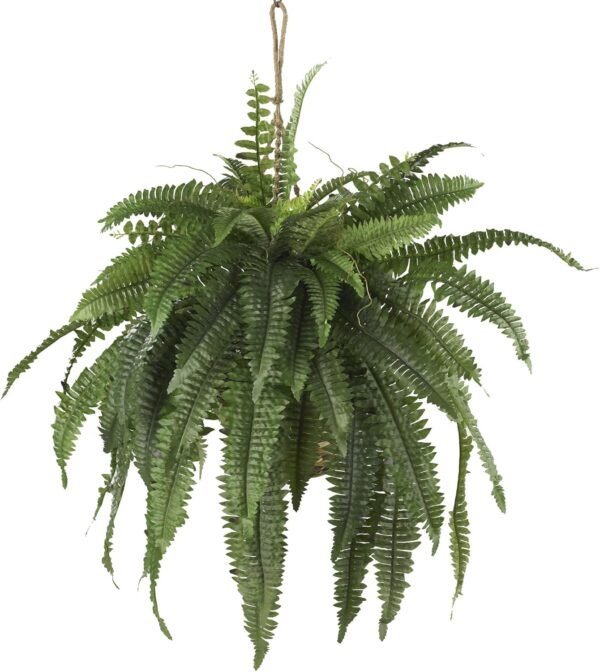 Cheap Almost natural 6774 22 inches. Large Boston Ferne hanging basket, green - Image 2