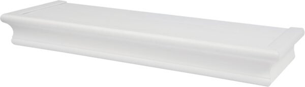 Explore affordable High & Mighty 515604 Decorative 18" Floating Shelf Up to 15 lbs, Easy Tool Free Dry Wall Installation, Diameter, White - Image 2