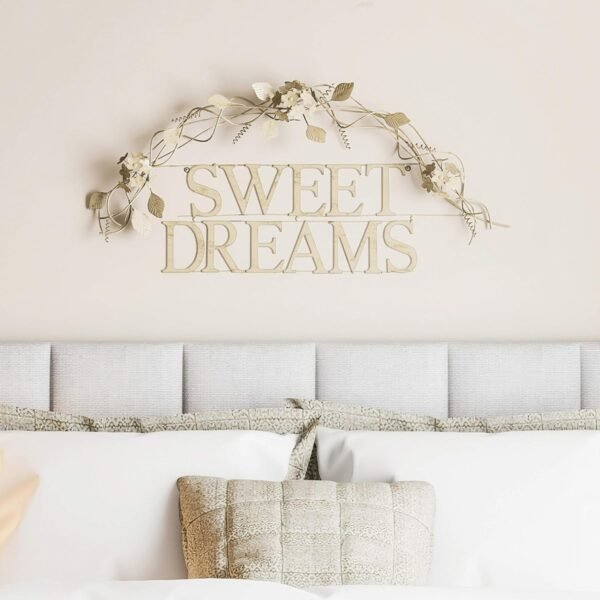 Explore high-quality Luxurious Home Bedroom Wall Decoration - Sweet Dream Decorative Wall Sign - Home Accent Word Art - Modern Rustic or Vintage Farmer Style (White) - Image 2