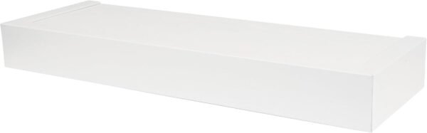 Explore recommended High & Mighty 515651 Modern 18" Floating Shelf Holds Up to 15 lbs, Easy Tool Free Dry Wall Installation, Flat, E-Commerce Package, White - Image 2