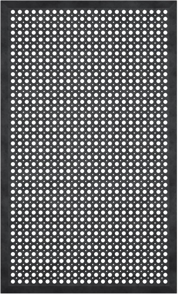 Explore recommended Ottomanson 36"x60" Sturdy Rubber Kitchen Mat, Anti-fatigue Commercial Floor Mat with Drainage Holes, Anti-slip Resistant Comfort Mat for Restaurants, Bars, Garages, Endo Intrition - Image 2