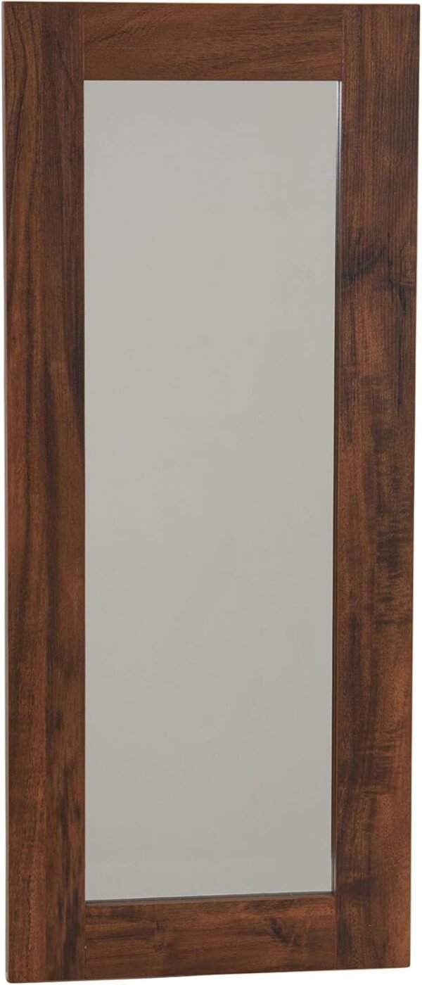 Explore the best Household Essential Rectangular Wall Mirror Decoration | 29.5 in x 12.6 in | Rustic Hickory - Image 2