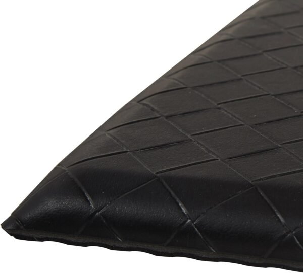 Grab affordable Amazon Basics Anti-Fatigue Standing Mat, Non-slip, Comfort Mat for Home and Office, 20W x 36L x 0.6th, Black, 1 Pack - Image 2