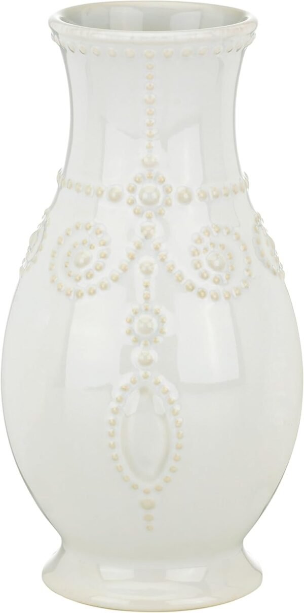 Grab recommended Lennox 858819 French Pel White 8" Groove Vase - Image 2