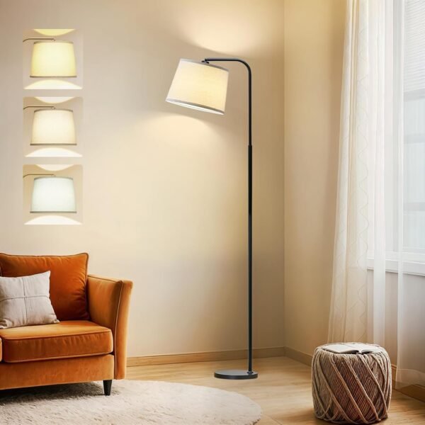 Grab the best Red Ski Floor Lamp for Living Room with 3 Colors Temperature, Foot Switch Standing Lamp for Living Room, Bedroom, Office, ARC MUREN Floor Lamp with 9W LED Bulb - Image 2