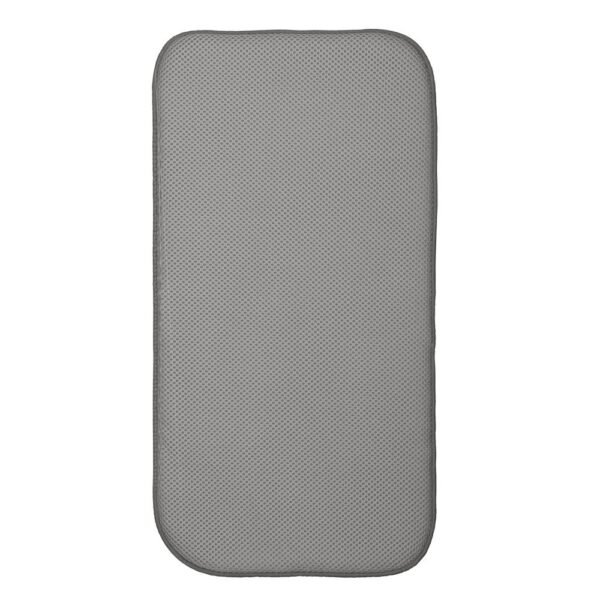 Order affordable idesign Idyry Absorbent Kitchen Countertop Dish Dry Mat-18"x9", Mini, Pewter/Ivory - Image 2