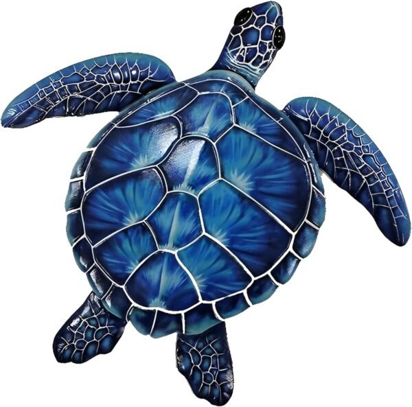 Order high-quality Ice Armor 16.5"w Blue Turtle Wall Plaque Decoration Statistics - Image 2