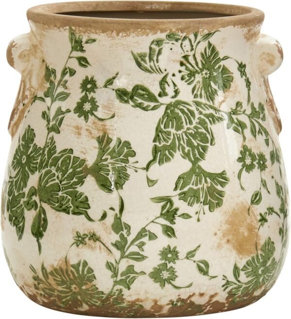 Order the best 6.5 inches. Tuscany Ceramic Green Scroll Approach - Image 2