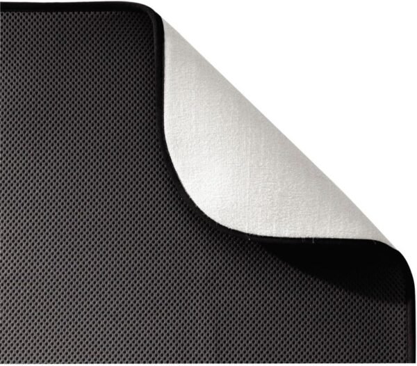 Order high-quality idesign idry fabric mini kitchen countertop absorbent dish drying mat, 18"x9" - black - Image 5