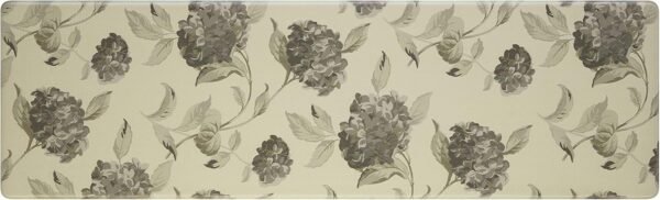 Buy affordable Laura Ashley-Anti-Fatigue Kitchen Mat | Hydrangea Floral Design | Stain, Water, Fade Resistant | Cooking and Standing Relief | Anti-slip Backing | 17.5" x 60" | Grey Headge - Image 6