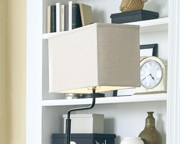 Order the best Signature Design Multifunctional Metal Floor Lamp & End Table, Black - Image 7