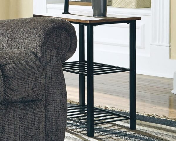 Order the best Signature Design Multifunctional Metal Floor Lamp & End Table, Black - Image 8