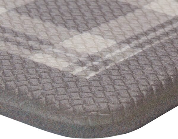 Explore affordable Laura Ashley-Anti-Fatigue Kitchen Mat, Grace Plaid Design, Stain, Water & Fade Resostant, Cooking & Standing Relief, Non-slip backing, Measuring 17.5" x 32", Light Gray Ply - Image 6