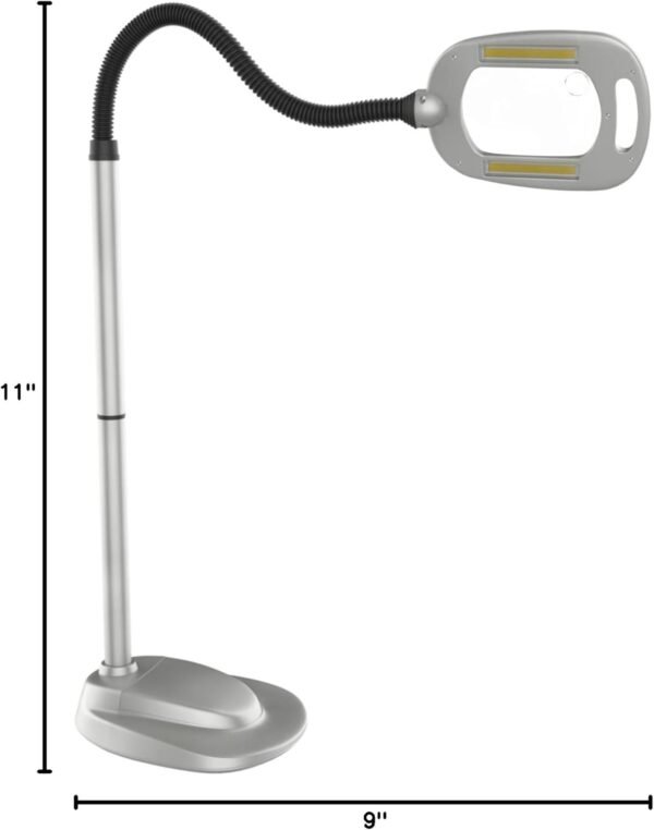 Explore recommended Light a fire! Fulcrum, 20072-401 Multiflex 12-LED Floor Magnifier Lamp, Silver, Single Pack - Image 11