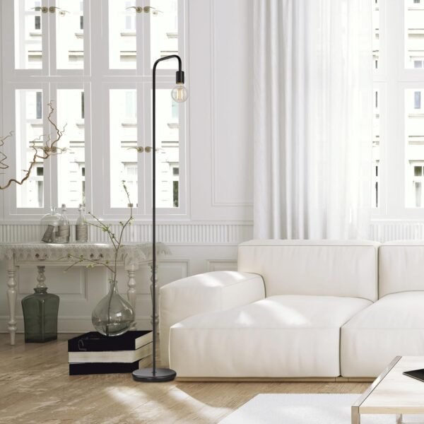 Grab the best Glove Electric 12937 Holden 70" Floor Lamp, Black, Satin Finish, Inline On/Off Foot Switch - Image 3