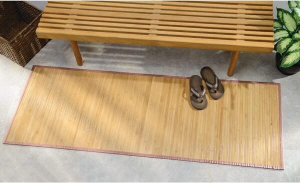Grab the best Idesign Bamboo Non-Skid Water-Resistant Floor Mat, Formbu Collection-24 "x 72", Nature - Image 5