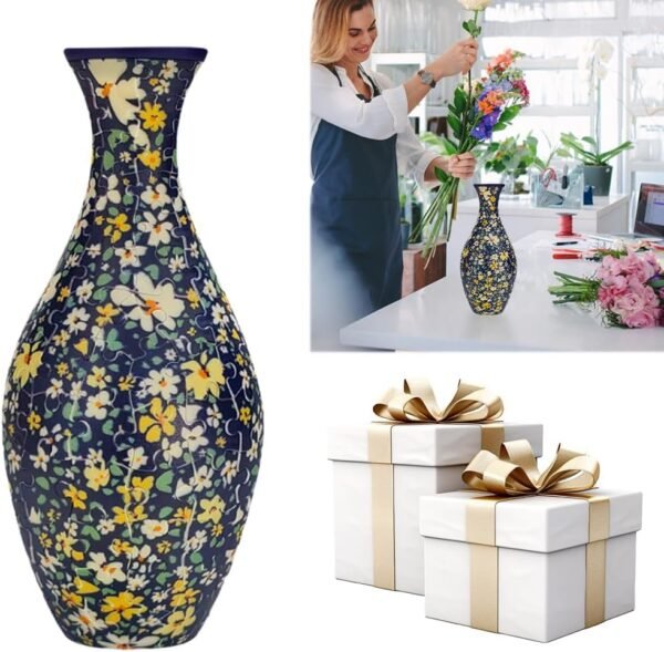 Buy high-quality 3D Jigsaw Puzzle Base and Unique Flower VAS - Image 4