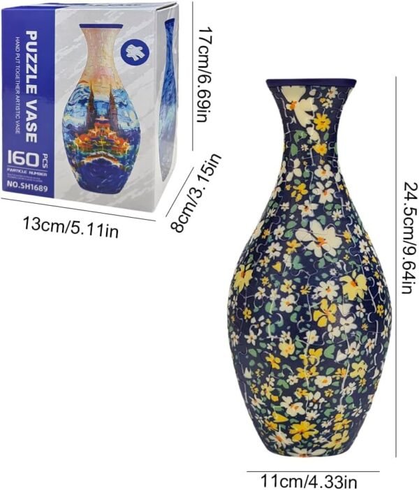 Buy high-quality 3D Jigsaw Puzzle Base and Unique Flower VAS - Image 5