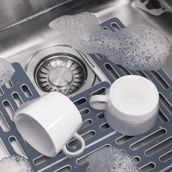Grab recommended Joseph Joseph Sink Bar Adjustable Sink Protector Mat, Non-Slip, Grey - Image 3