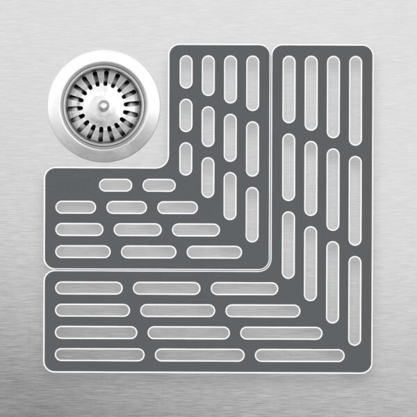 Grab recommended Joseph Joseph Sink Bar Adjustable Sink Protector Mat, Non-Slip, Grey - Image 4