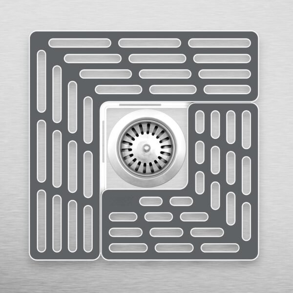 Grab recommended Joseph Joseph Sink Bar Adjustable Sink Protector Mat, Non-Slip, Grey - Image 6