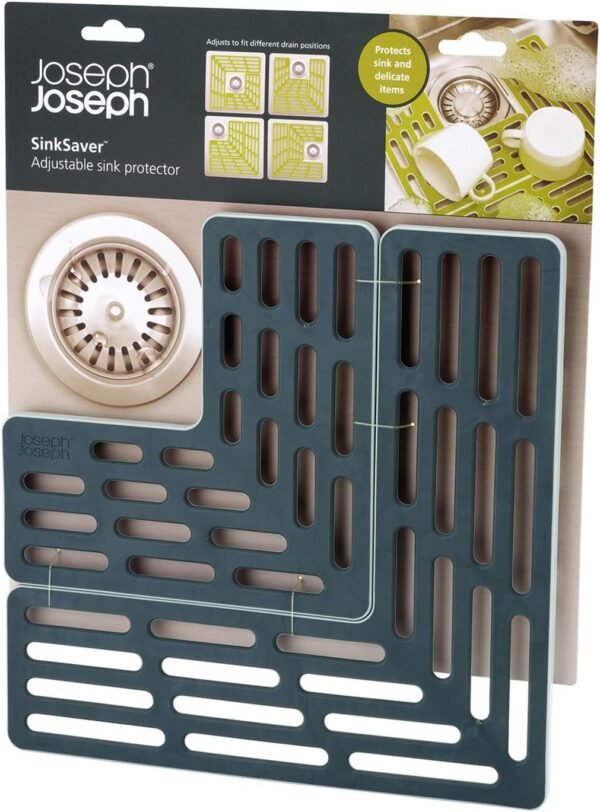 Grab recommended Joseph Joseph Sink Bar Adjustable Sink Protector Mat, Non-Slip, Grey - Image 7