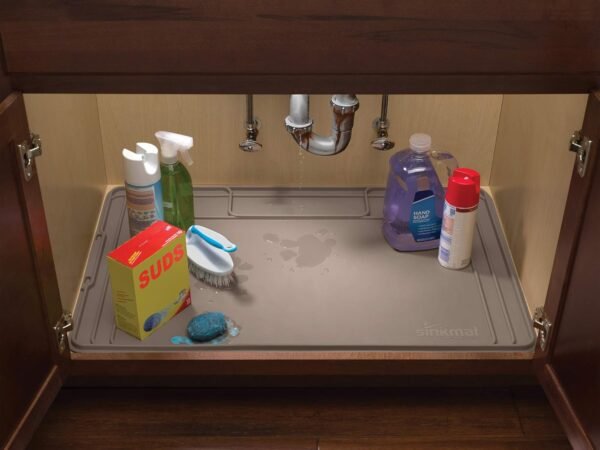 Order affordable weathertech sinkmat - Underwater water pressure under the sink for kitchen bathroom - 34 inch x 22 inch - Durable and flexible tray - Home Andink tissue must have, sunburn - Image 9