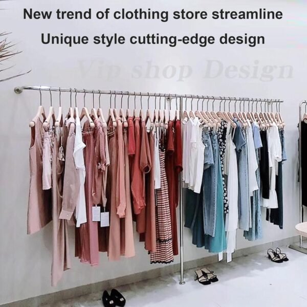 Grab high-quality Floors - Superior Solid Rotating Coat Rack, Heavy Duty Silver Wall Mount Garment Rack - Industrial Pipe T-shaped Clothing Display Retail, Closet Storage, Towel Organization - - Image 6