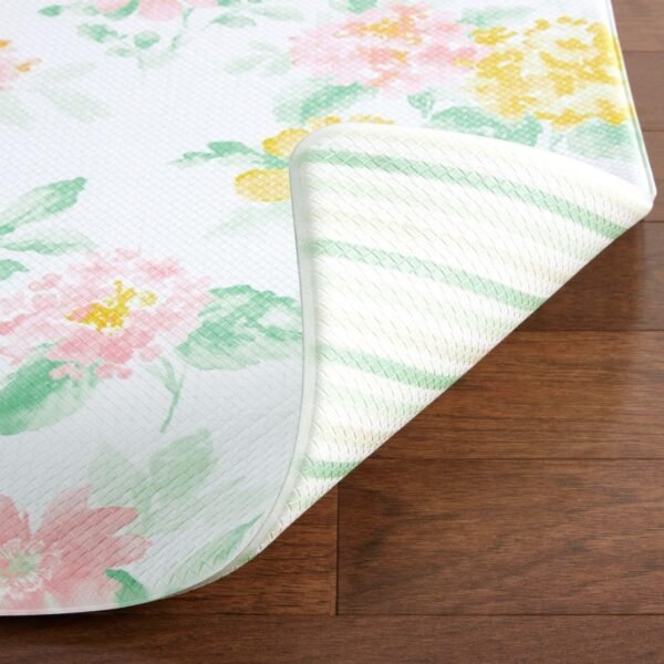 Order affordable Martha Stewart Amber Floral Daisy Stripe Preversible Waterproof Kitchen Mat, Pink/Yellow, 20"x39" - Image 9