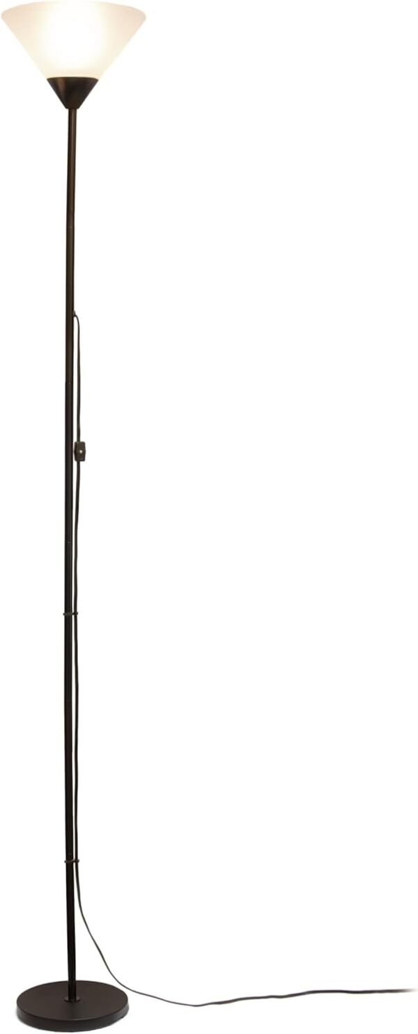 Buy high-quality Simple Design LF1052-BLK 70" Contemporary Classic Metal Upright Floor Lamp for Ambient Lighting, Living Room, Bedroom, Black - Image 3