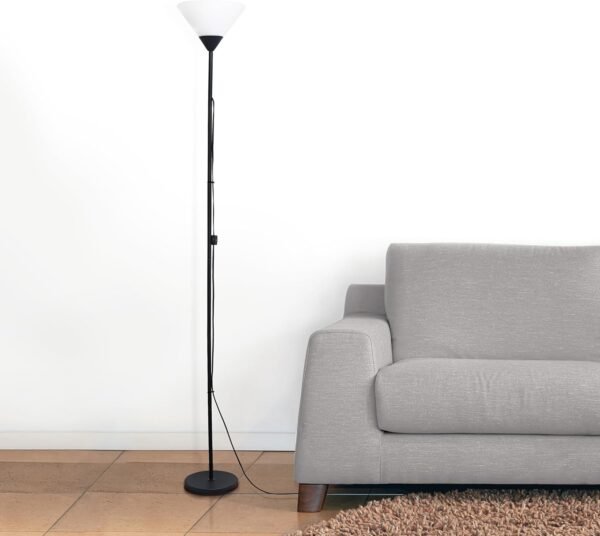 Buy high-quality Simple Design LF1052-BLK 70" Contemporary Classic Metal Upright Floor Lamp for Ambient Lighting, Living Room, Bedroom, Black - Image 5